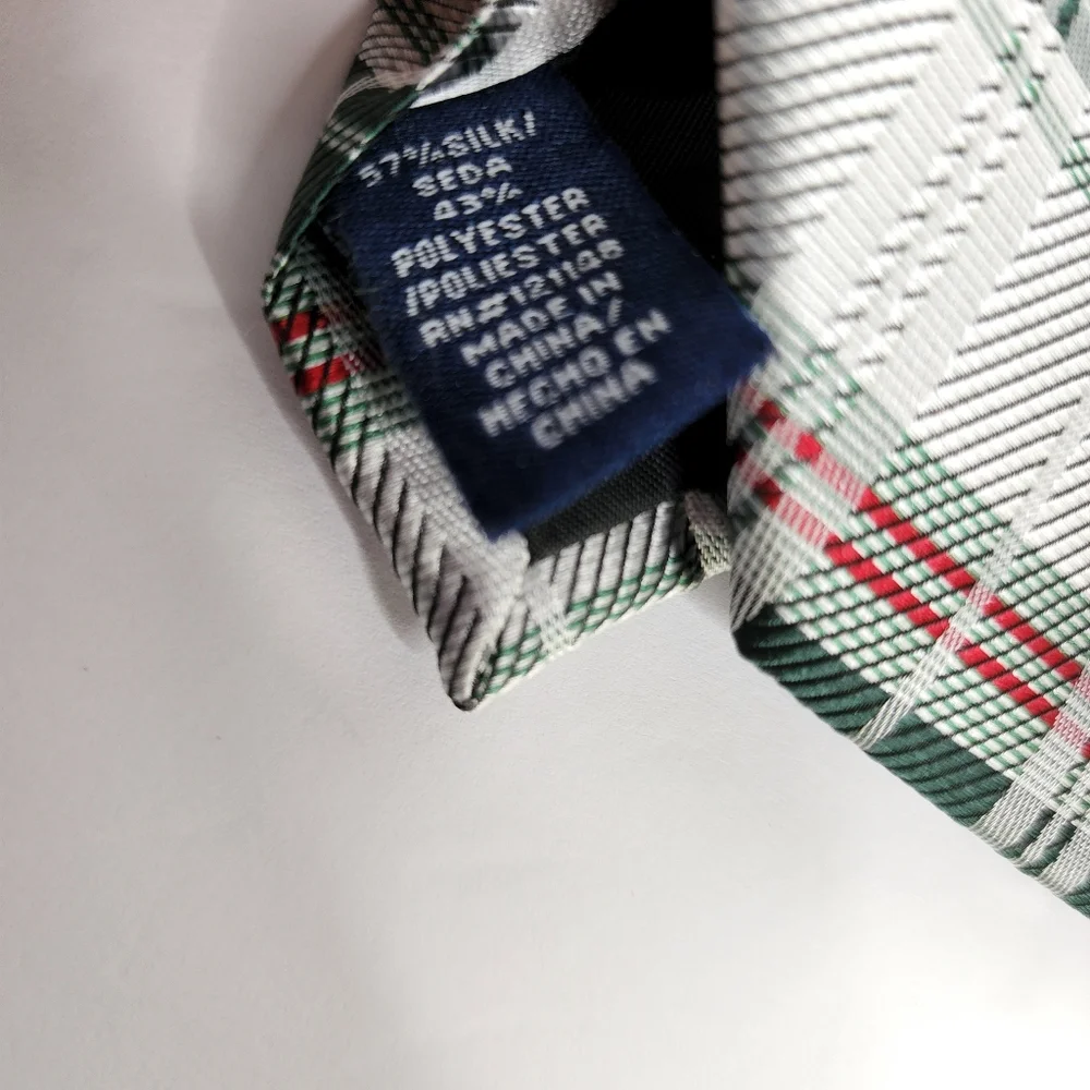 STAFFORD Multi Color Plaid Tie.